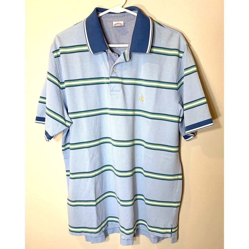 Brooks Brothers Shirt Mens Large Polo Performance Original Fit Cotton FLAW VNTG